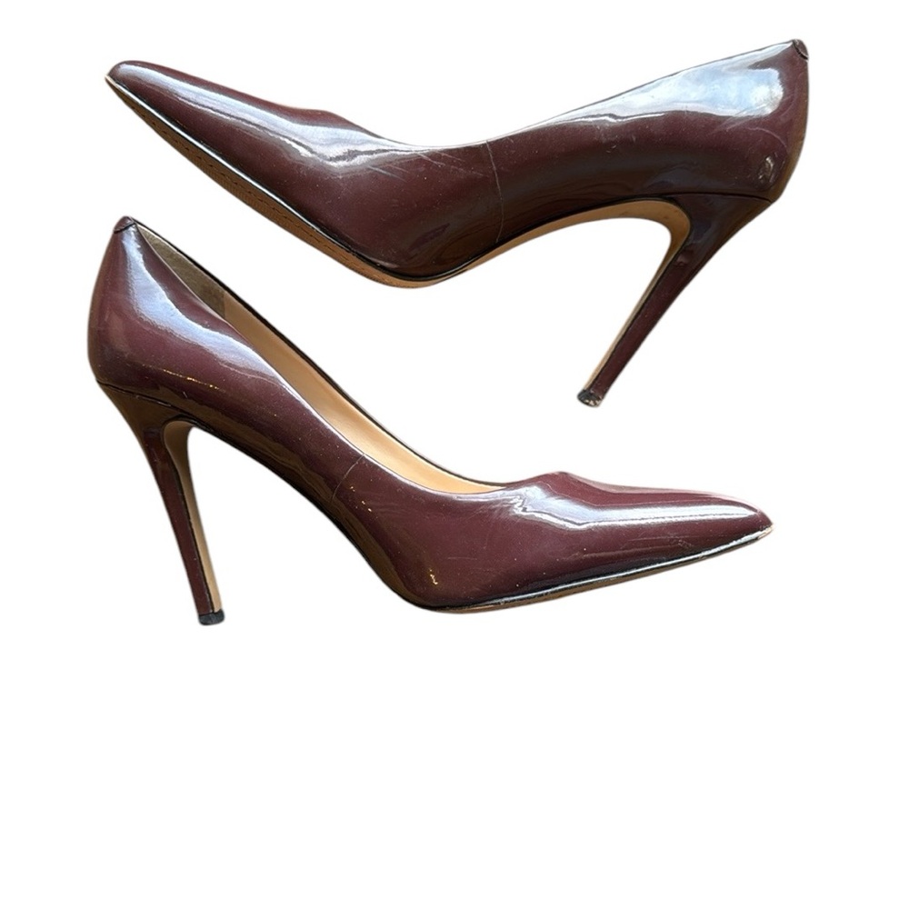 Vince Camuto Brown Kain Leather Upper Pointed Toe Heels